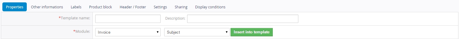 PDF Maker properties tab for header footer PDF Maker properties tab for header footer